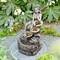 Glitzhome® 22.75" LED 4-Tier Concrete Fairy Outdoor Fountain